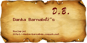 Danka Barnabás névjegykártya